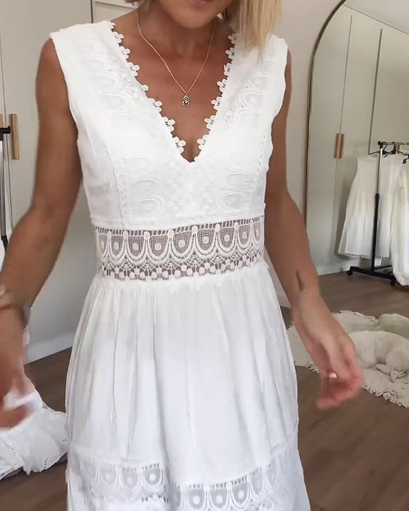 Kim Lace Boho Maxi Dress