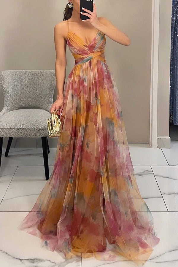 Elanisse Floral Print Maxi Dress