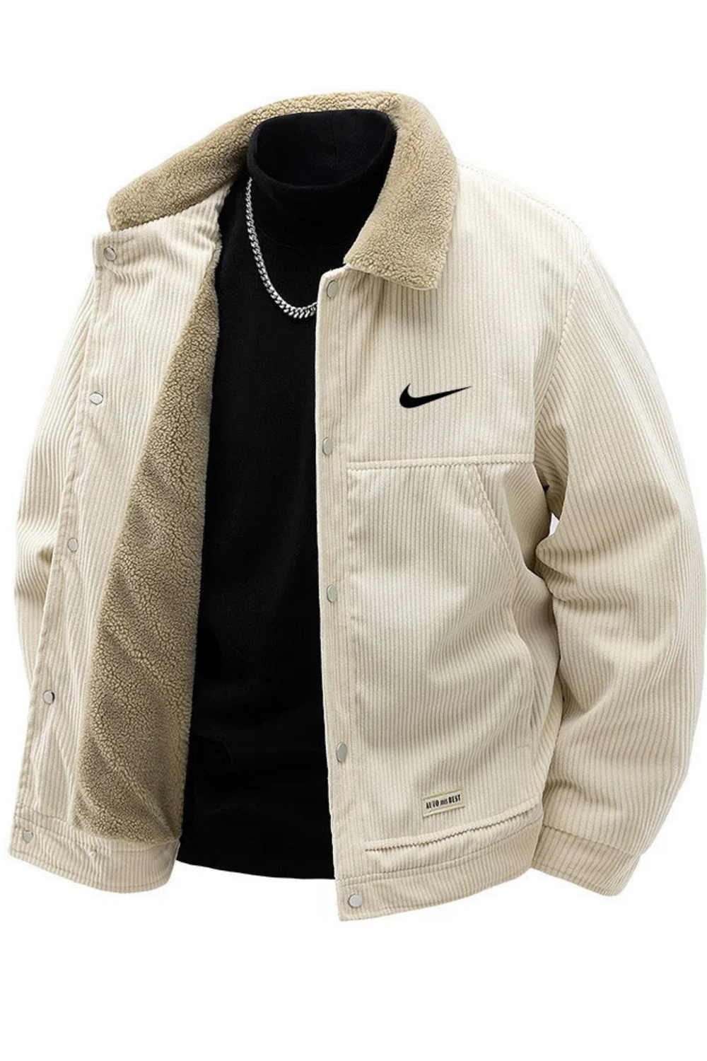 Colt Neck-Knit Design Premium Jacket Comfortable Jacket