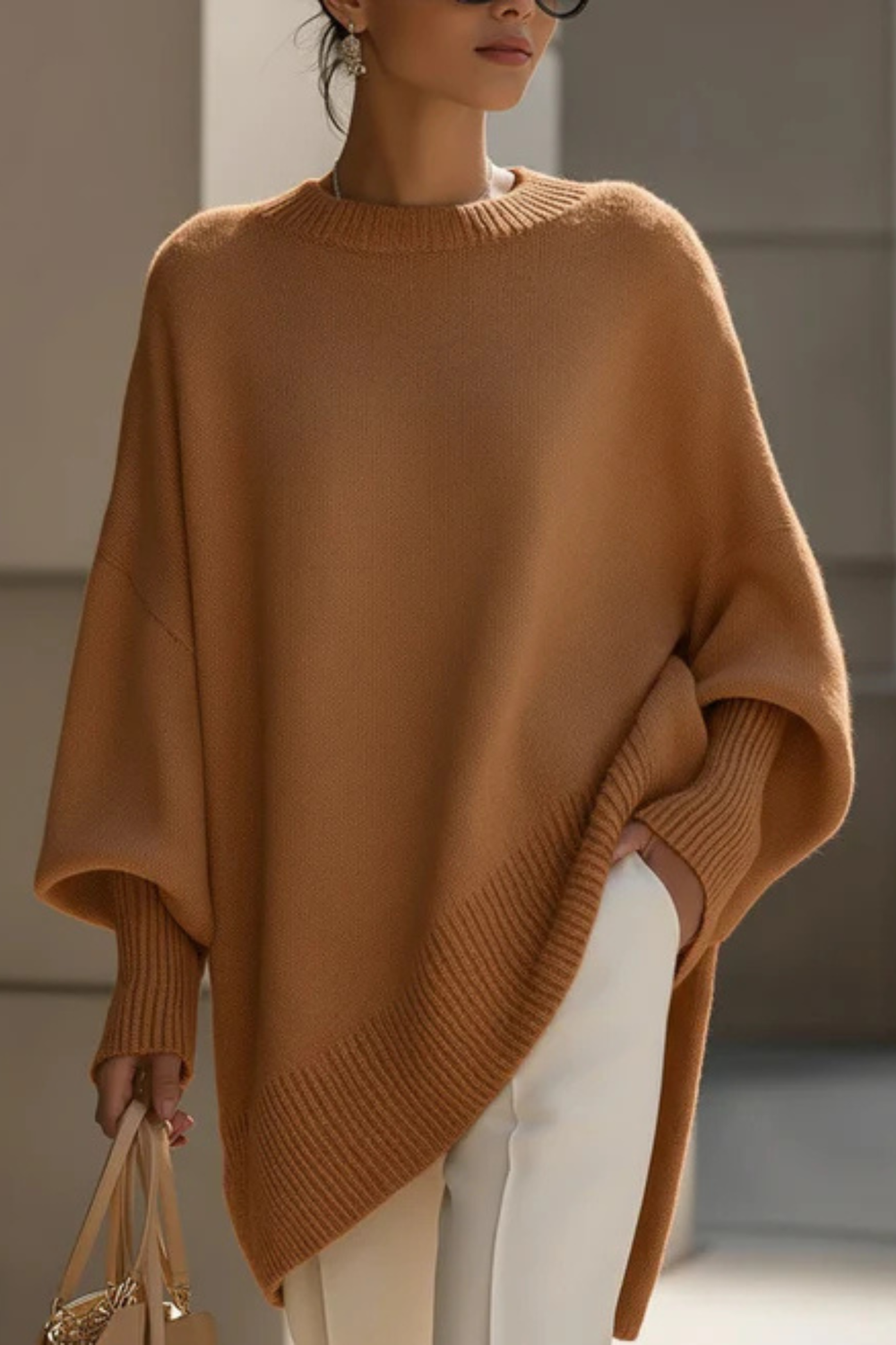 Elouise Oversized Knit Poncho
