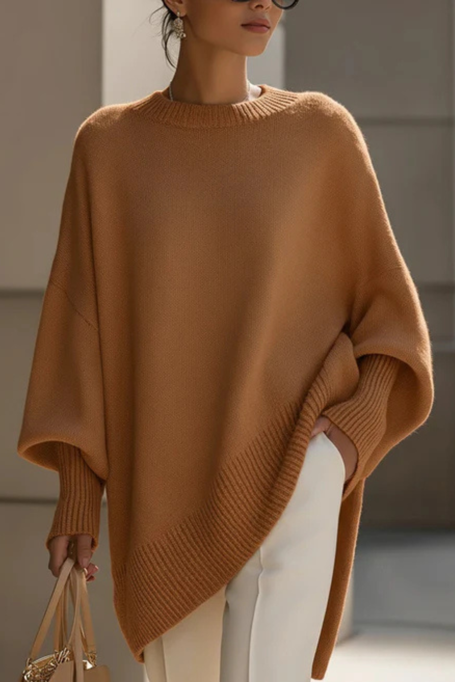Elouise Oversized Knit Poncho
