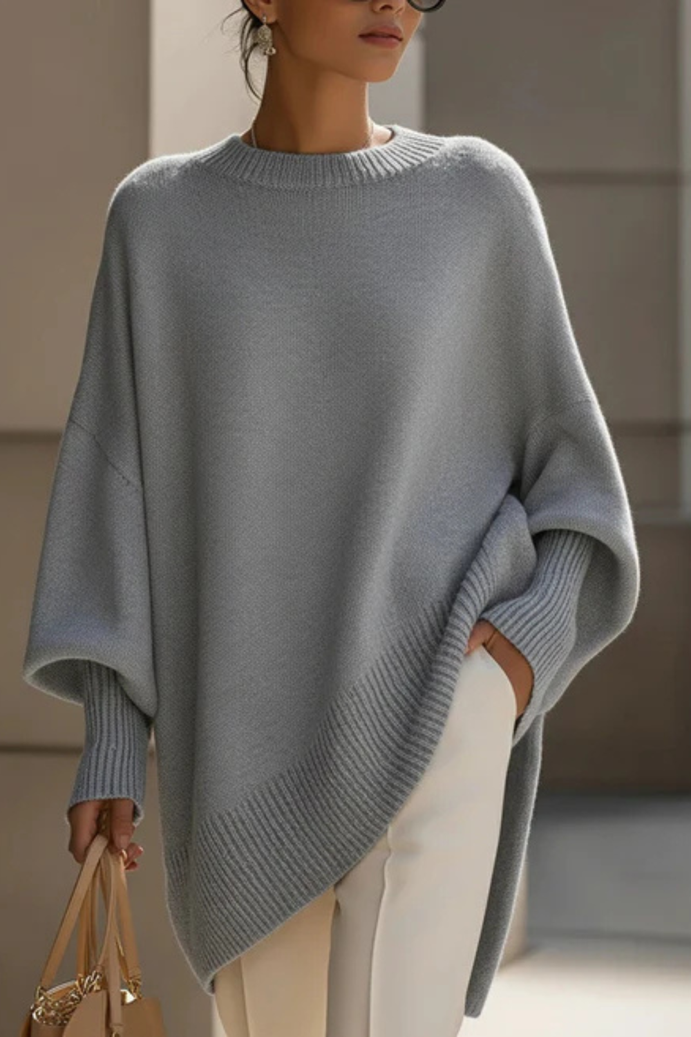 Elouise Oversized Knit Poncho