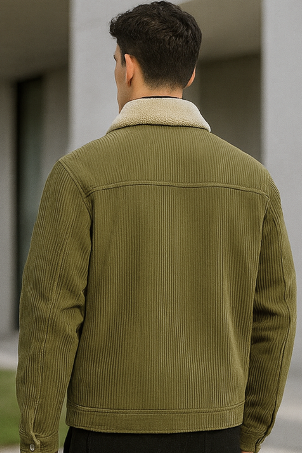 Colt Neck-Knit Design Premium Jacket Comfortable Jacket