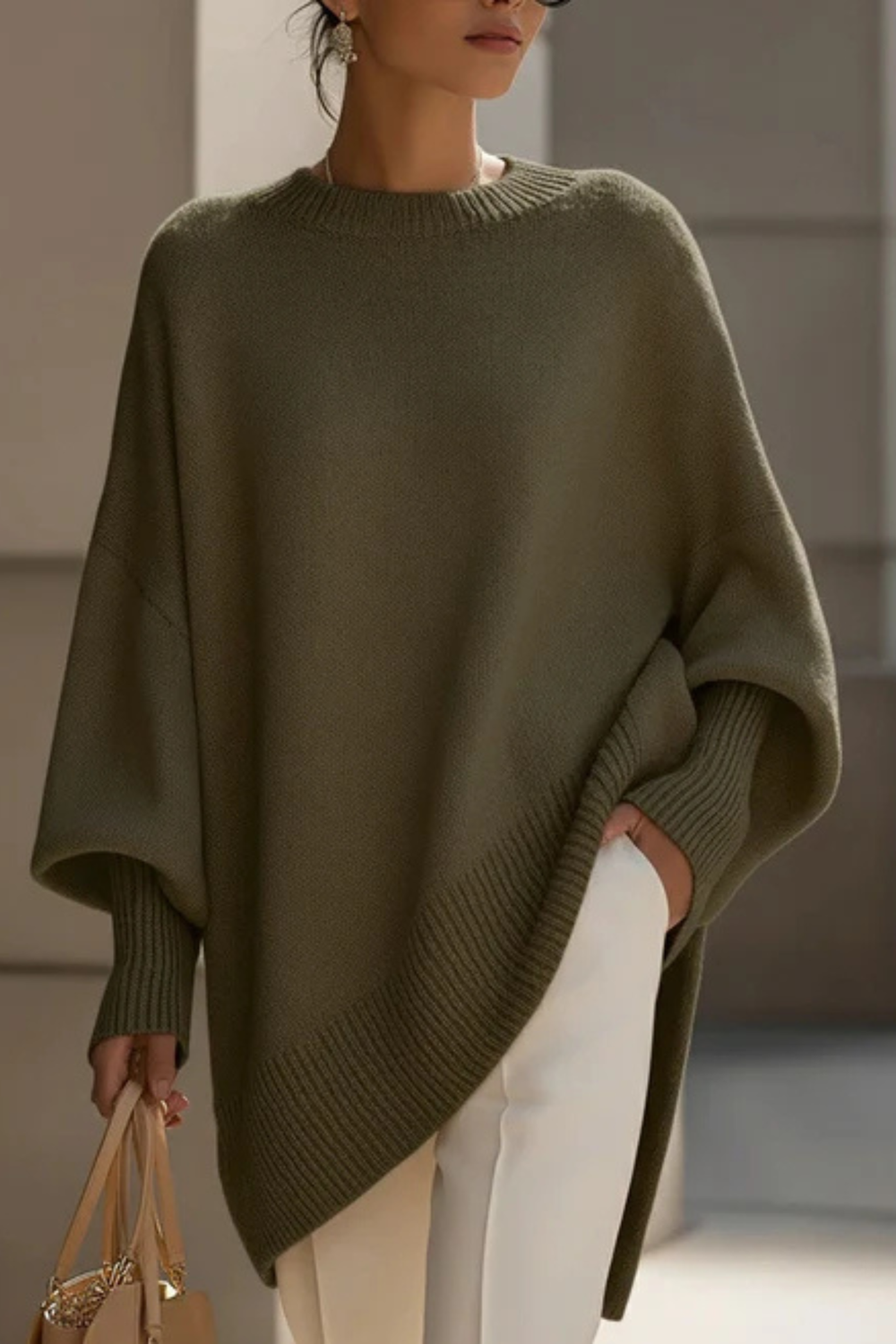 Elouise Oversized Knit Poncho