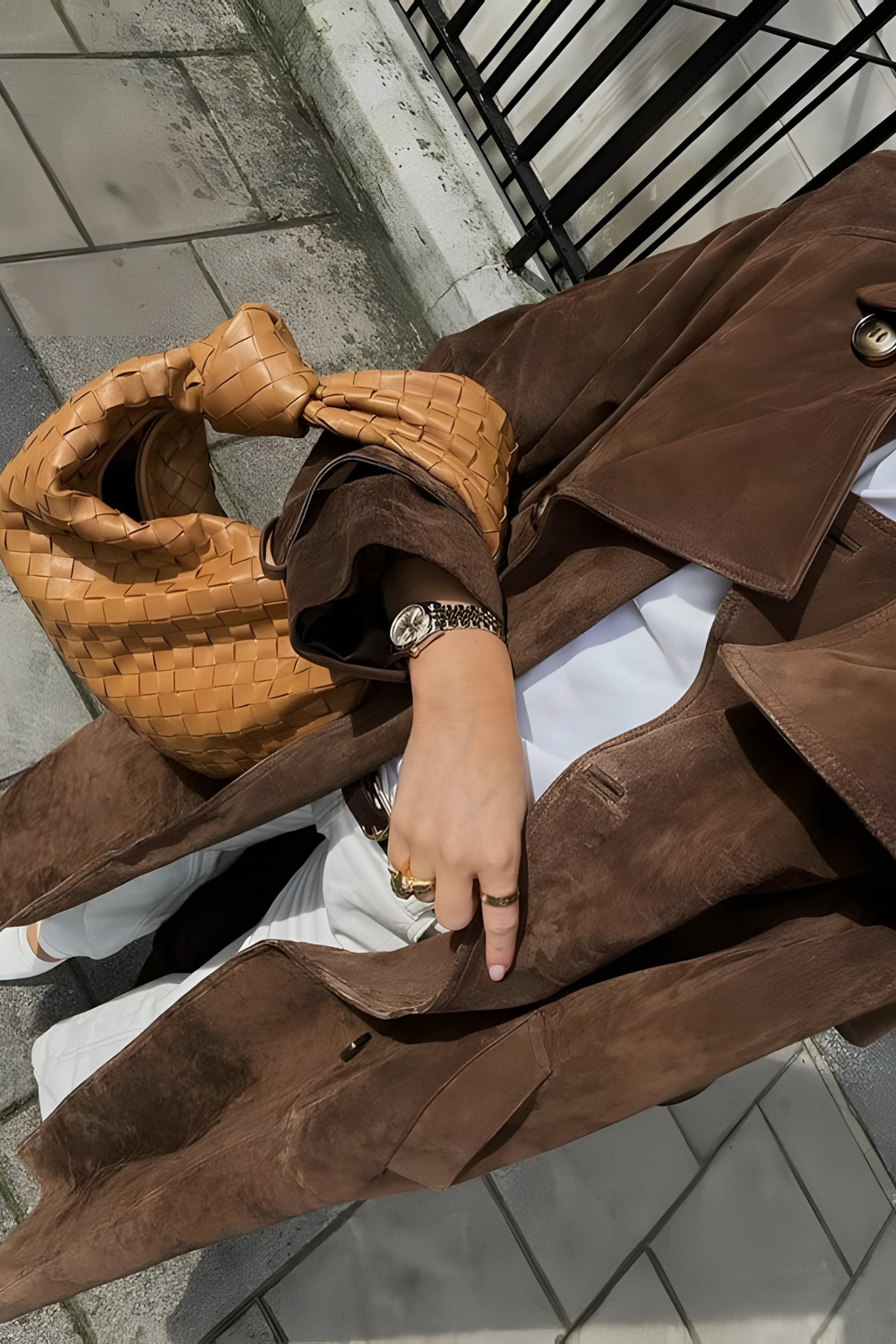 Veronica Suede Trench Coat
