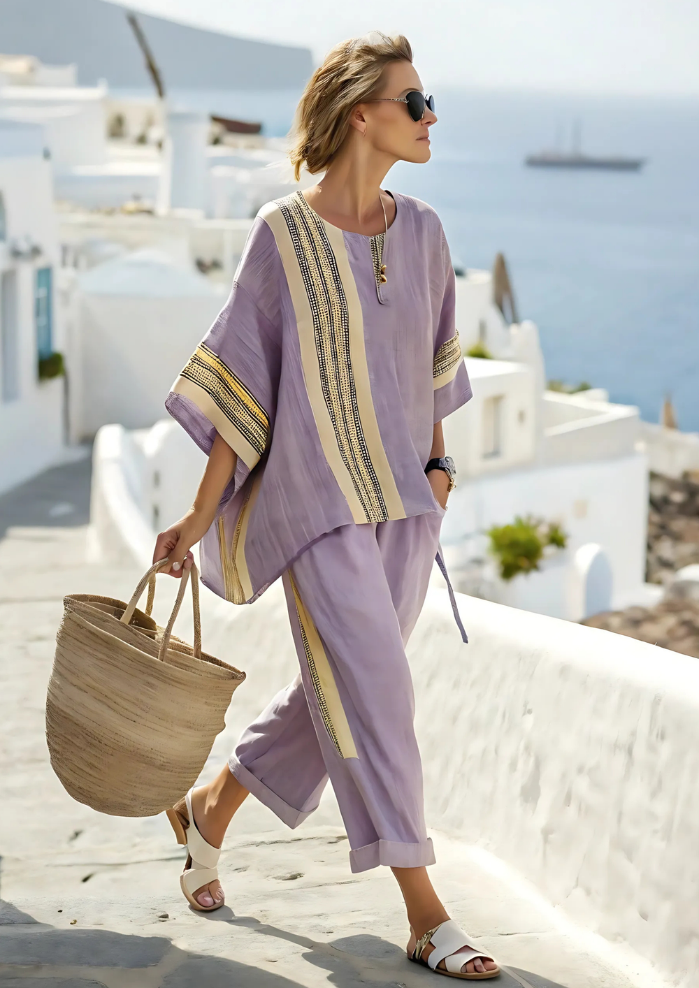 Teya Flowing Maxi Dress Set
