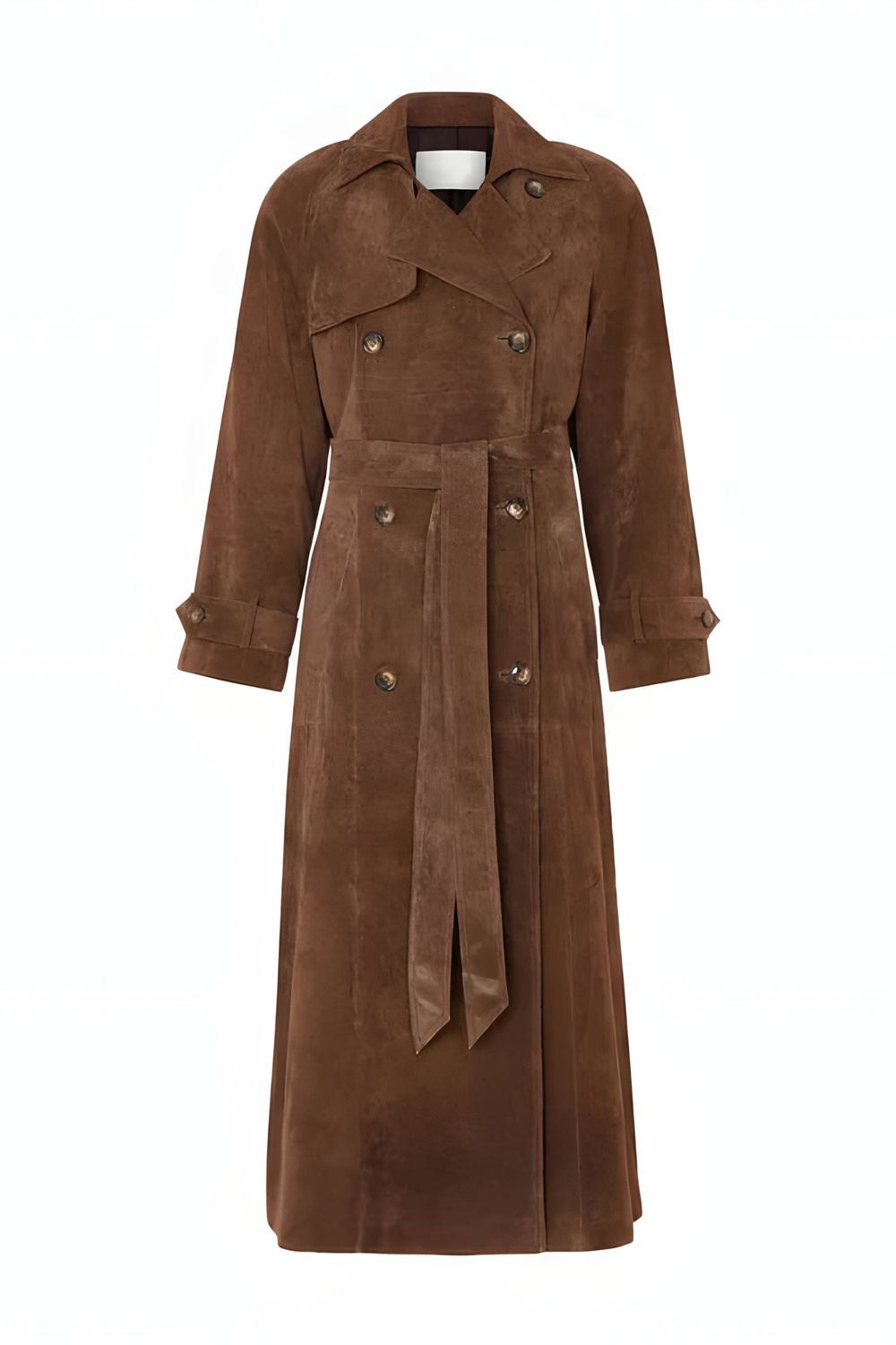 Veronica Suede Trench Coat