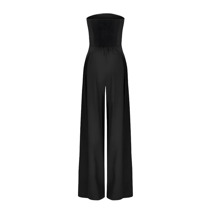 Strapless Wide-Leg Jumpsuit