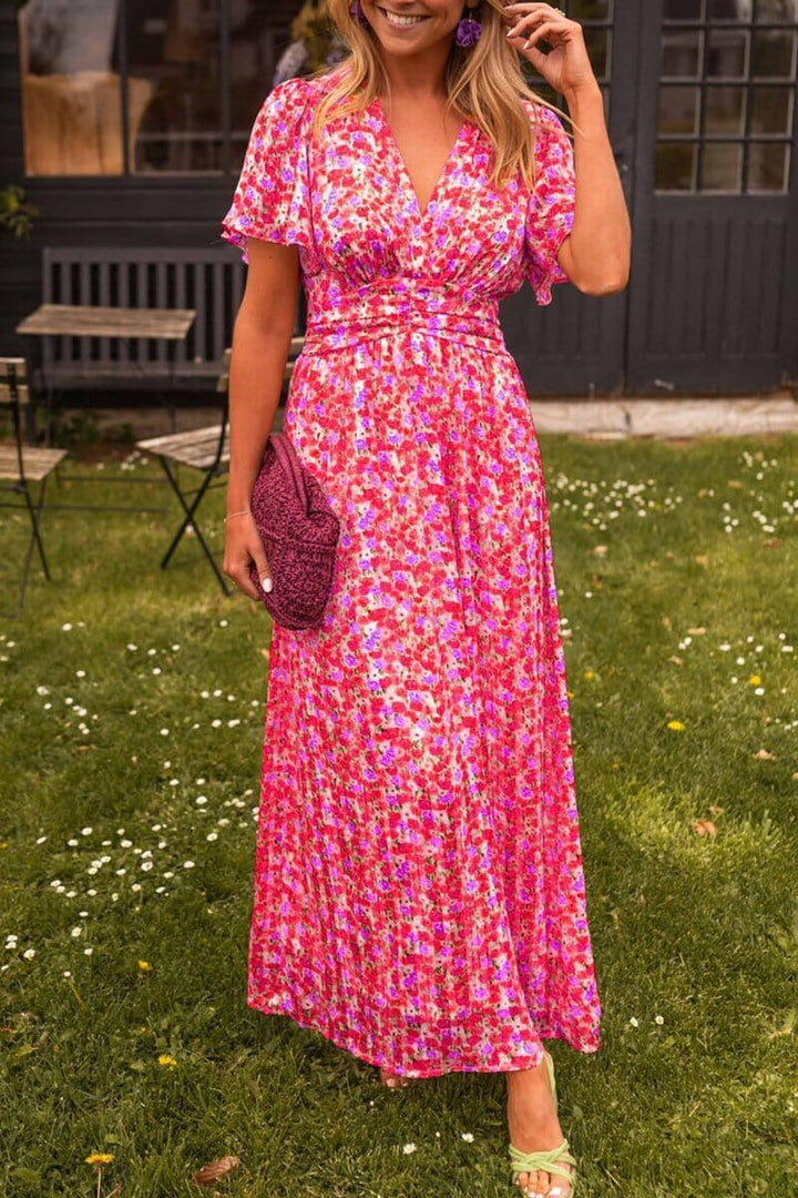 Sandra Elegant Maxi Dress V-Neck