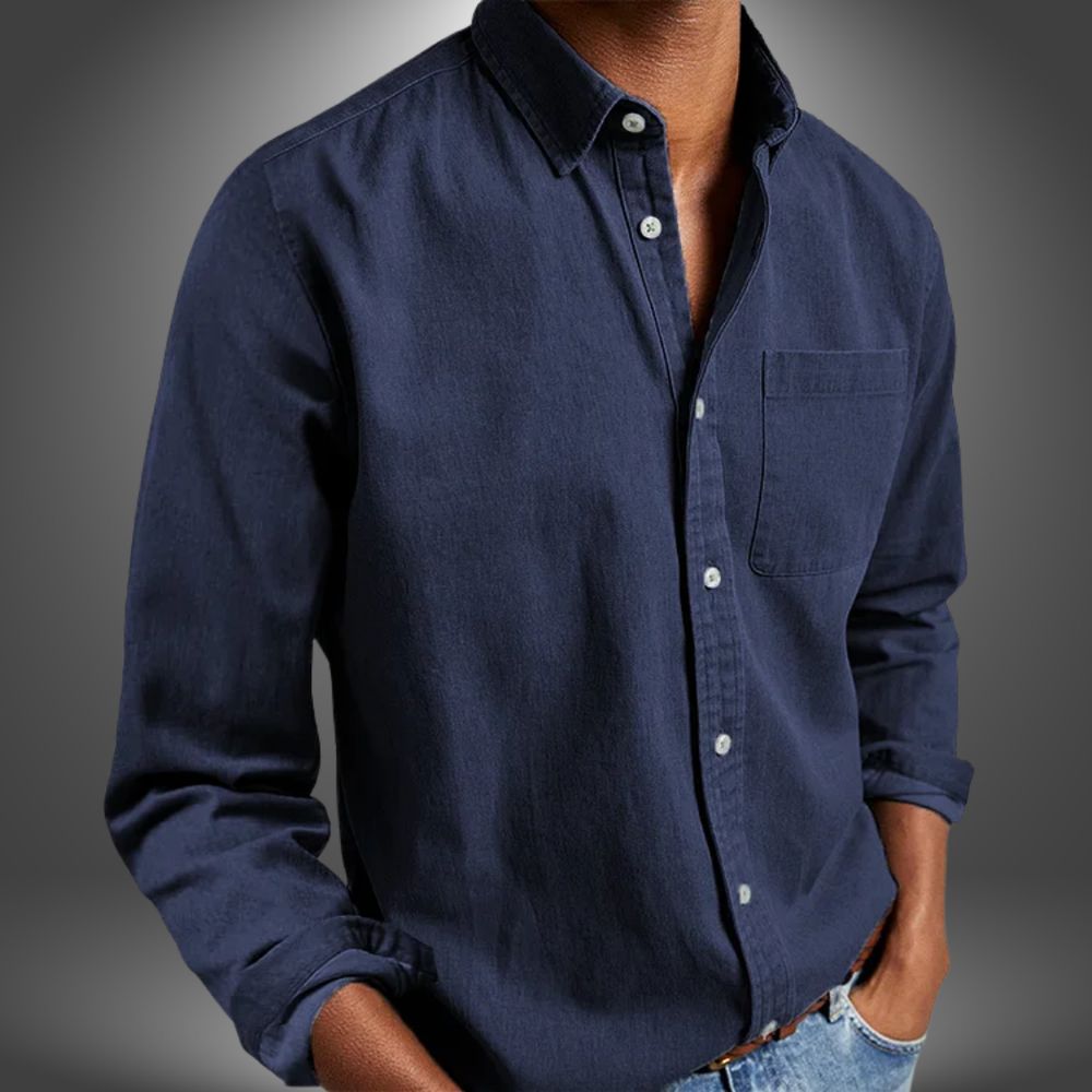 Nick Handcrafted Long-Sleeve Tailored Button-Down Shirt