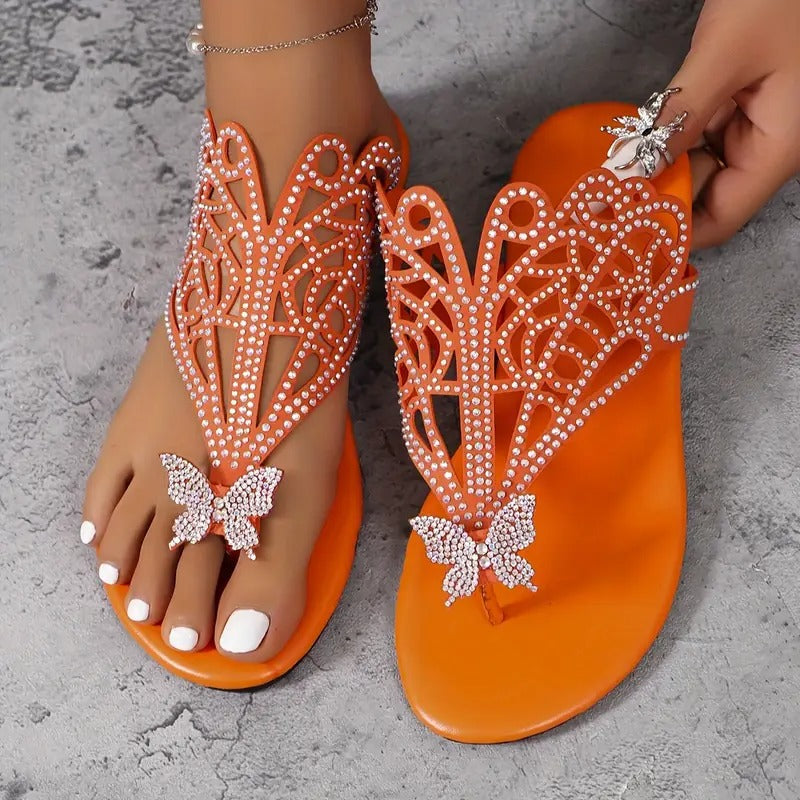 Ellie Faux Leather Cushioned Comfort Slide Sandals