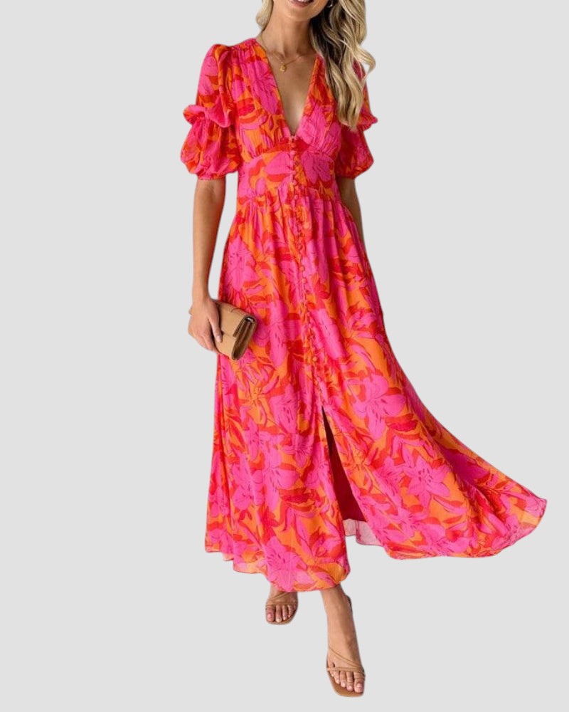 Emma Puff Sleeve Dress