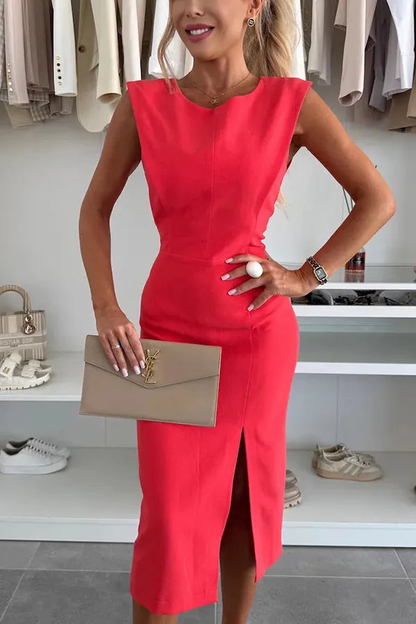 Shayne Sleeveless Midi Dress