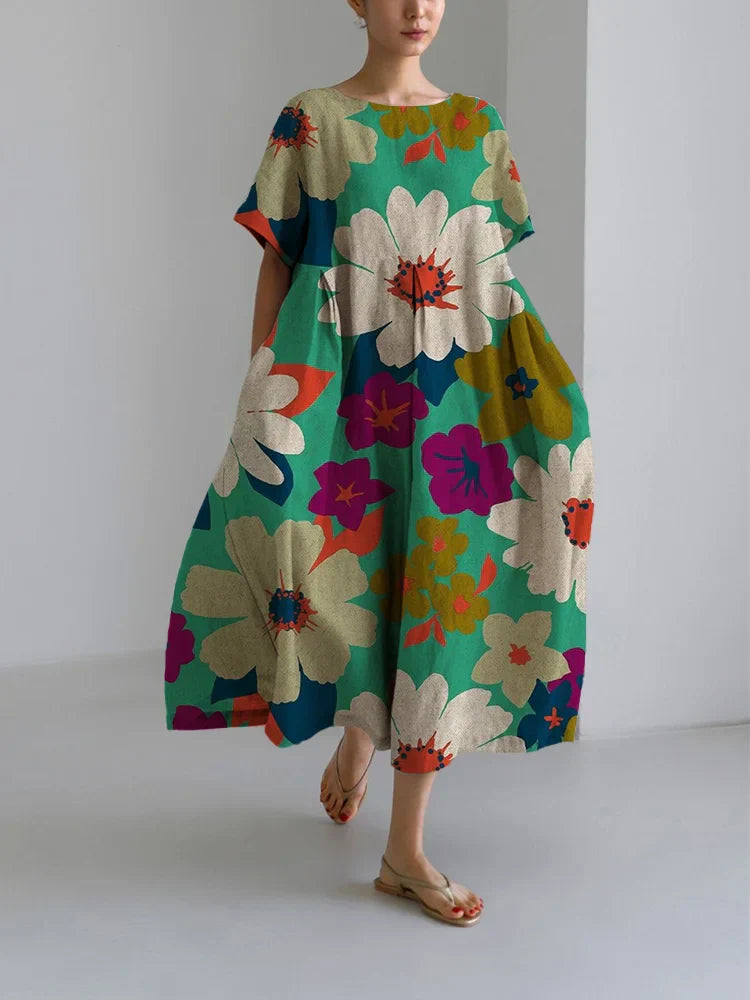 Vittoria Bold Floral Midi Dress
