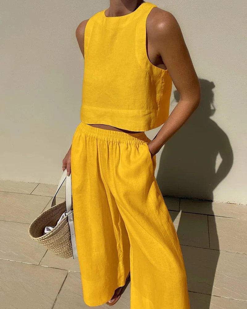 Anvika Minimalist Summer Two-Piece Set