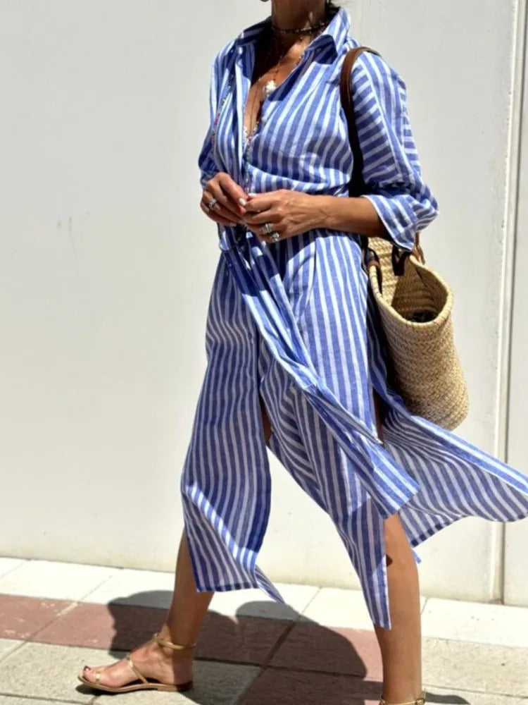 Géraldine Striped Dress