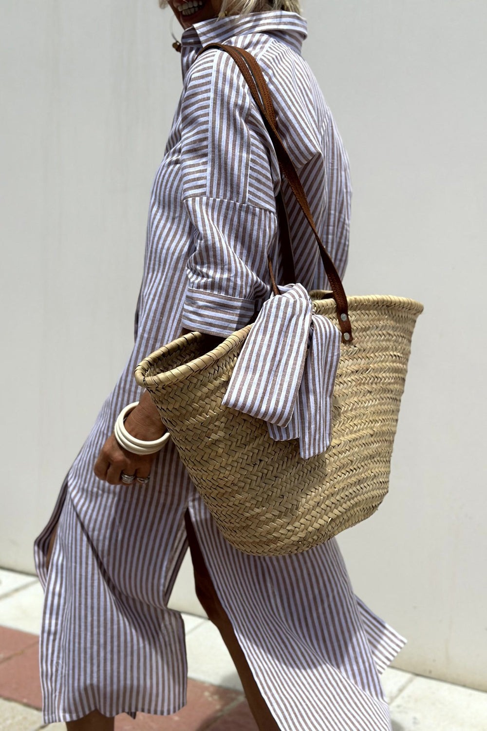 VanDeZaar Striped Shirt Dress