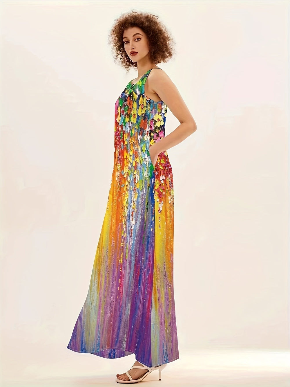 Calista Bohemian Floral Maxi Dress