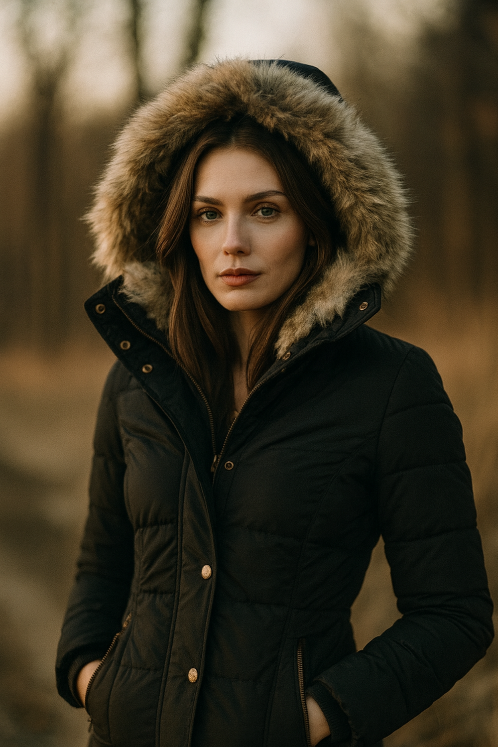 Annabeth Puffer Jacket with Hood