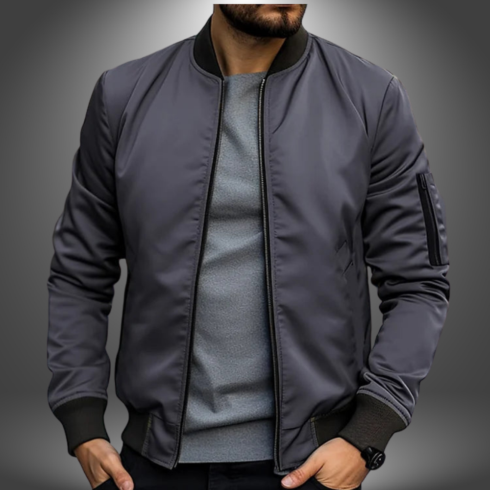 Jonas Hand-Stitched Casual Relaxed Polyester Jacket