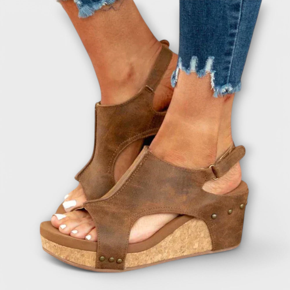 Vala Comfort Strappy Open-Toe Adjustable-Strap Sandals