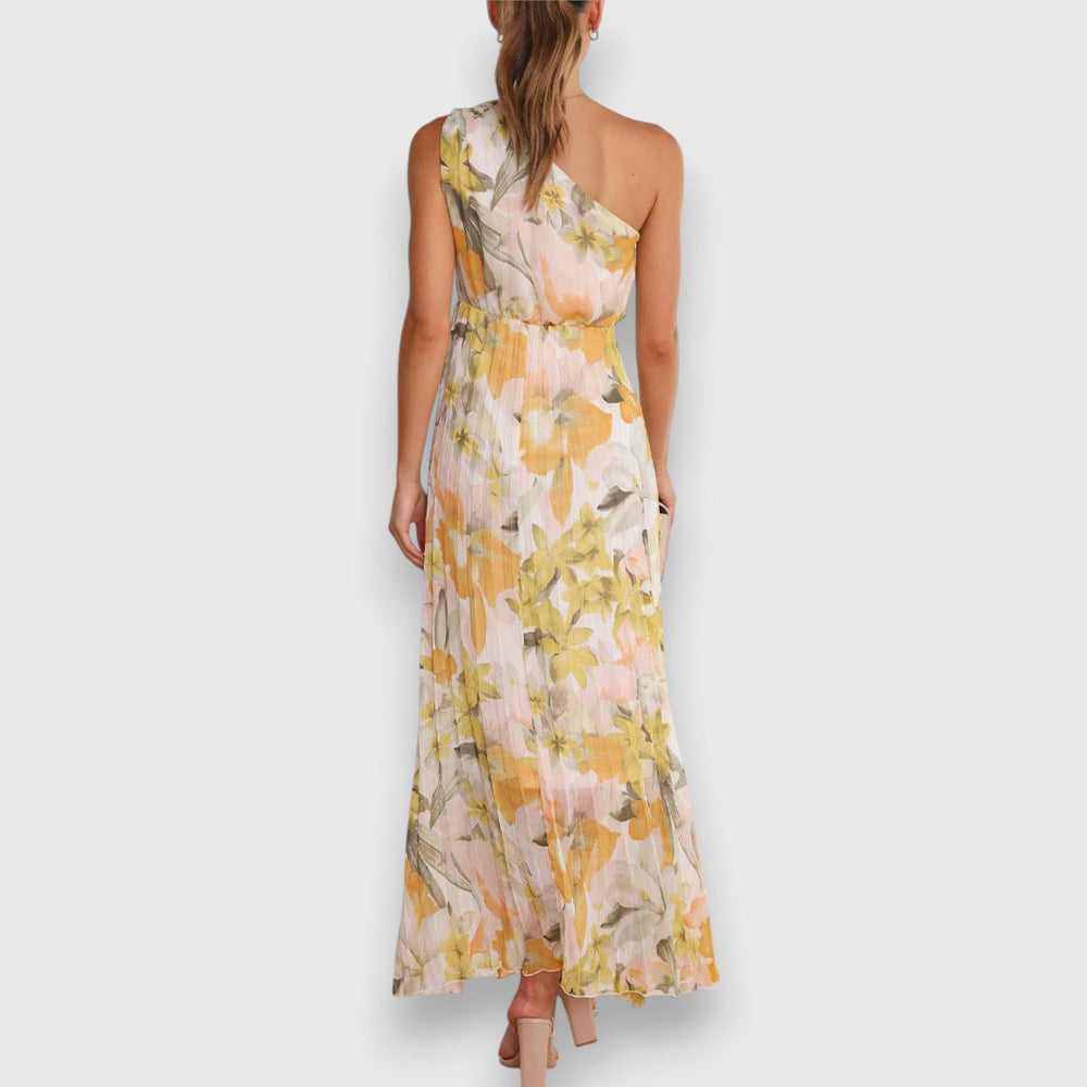 Danika Floral Print Flowing A-Line Summer Maxi Dress