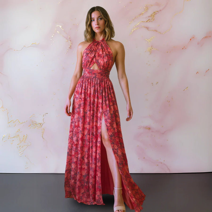 Veronica Floral Print Maxi Dress