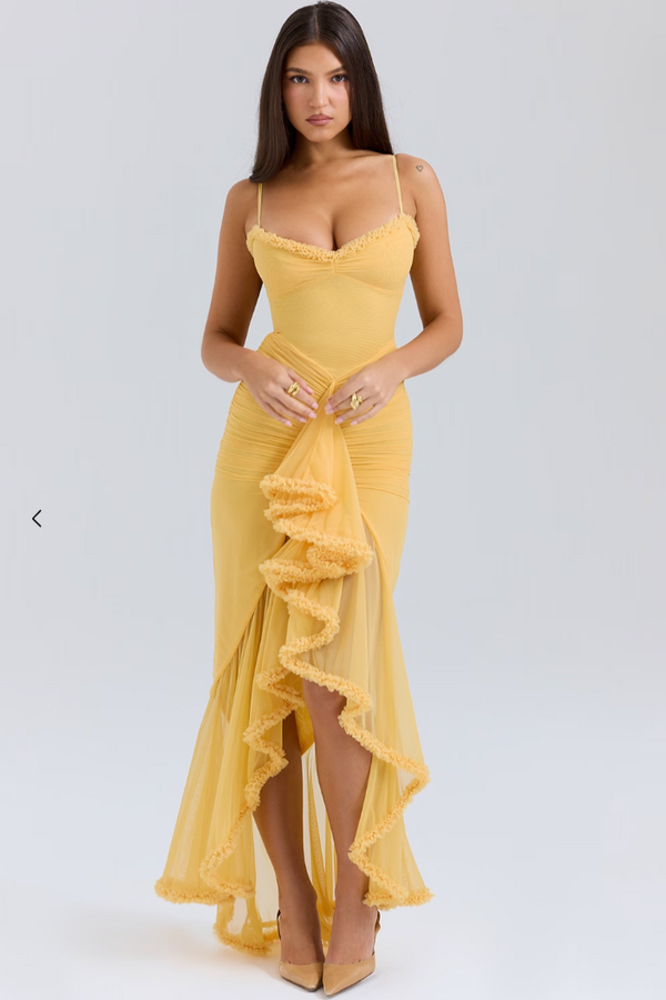 Leah Maxi Slit Dress