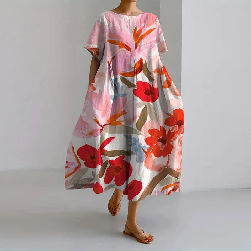 Valentina Floral Summer Dress, Flattering Flowy Fit