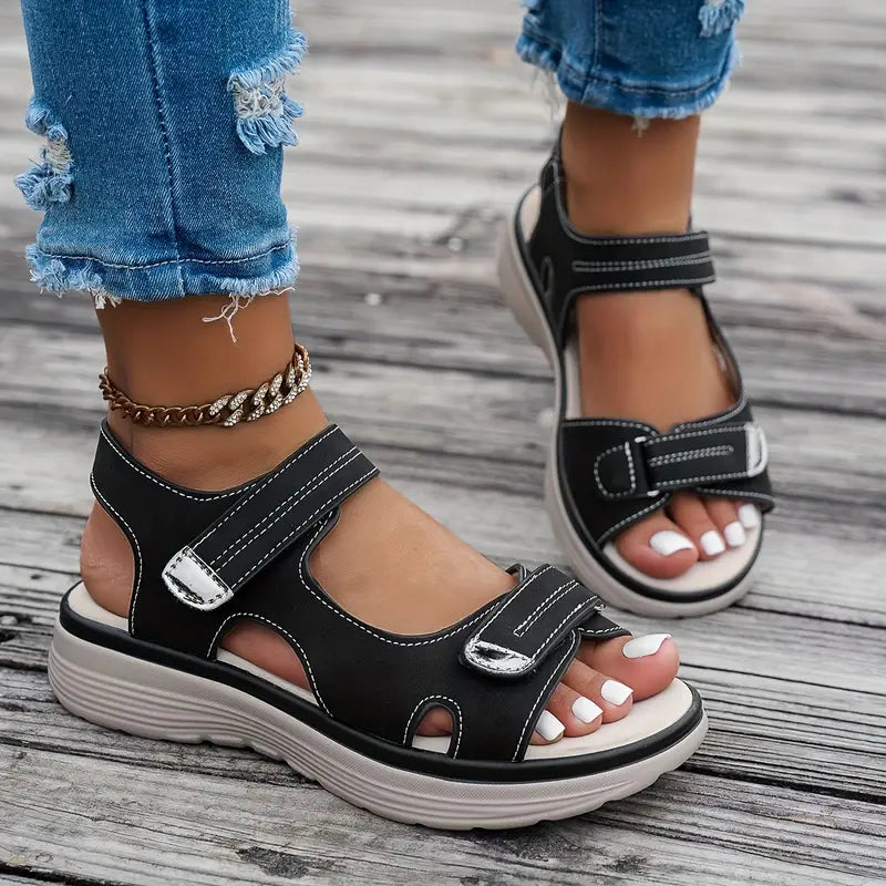 Alia Comfort Wedge Sandals with Ankle Strap
