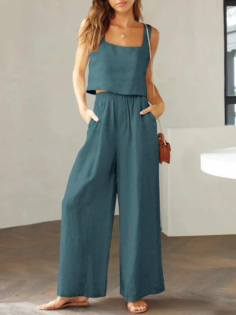 Scarlett Square Neck Top & Pants Set