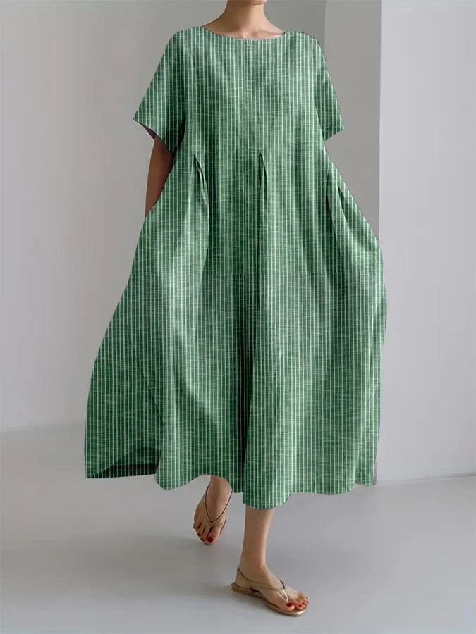 Bianca Striped Retro Maxi Dress