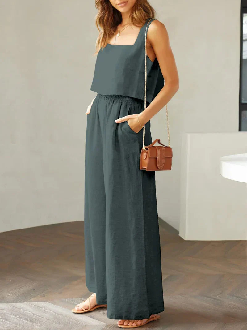 Scarlett Square Neck Top & Pants Set