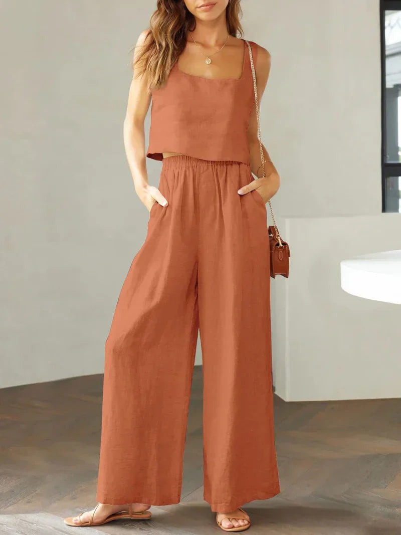 Scarlett Square Neck Top & Pants Set