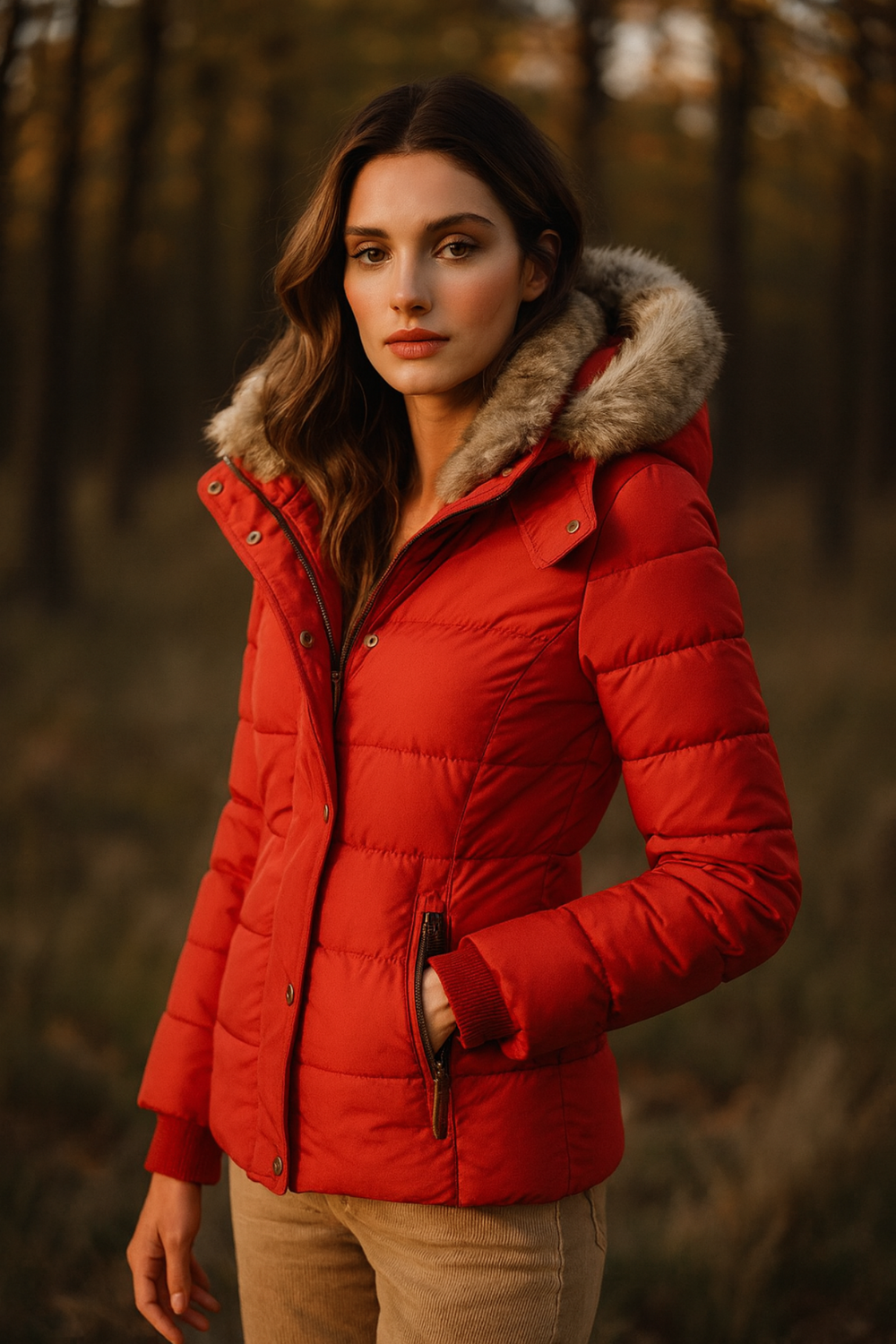 Annabeth Puffer Jacket with Hood