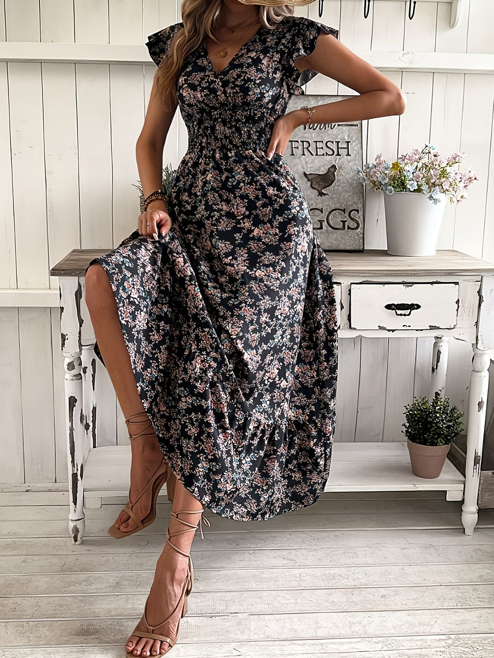 Jessa V-Neck Floral