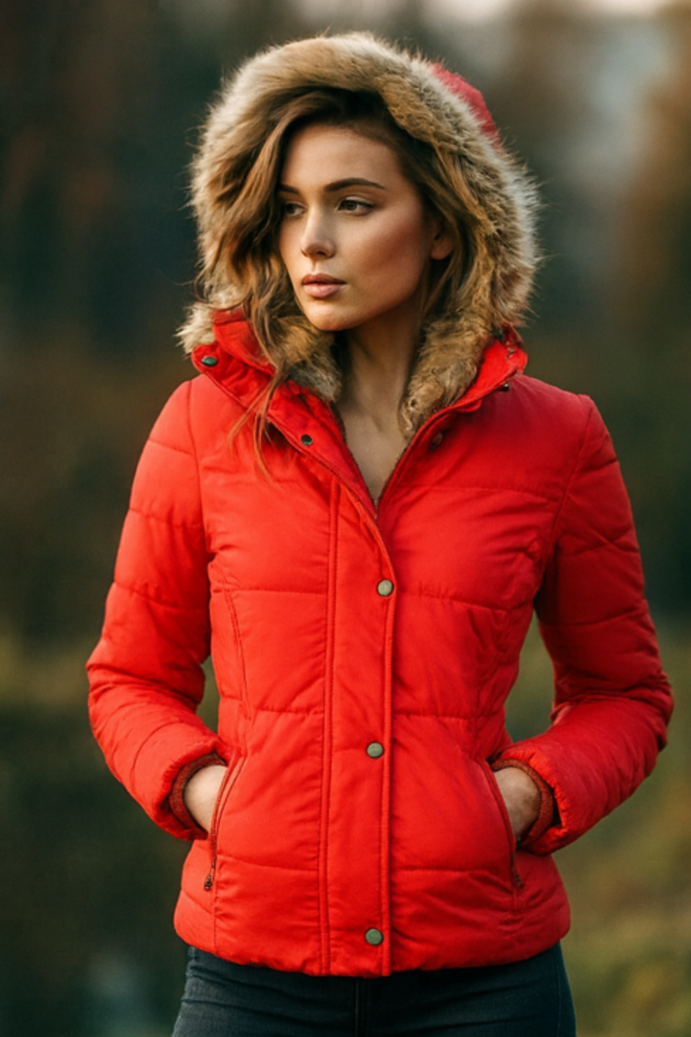Annabeth Puffer Jacket with Hood