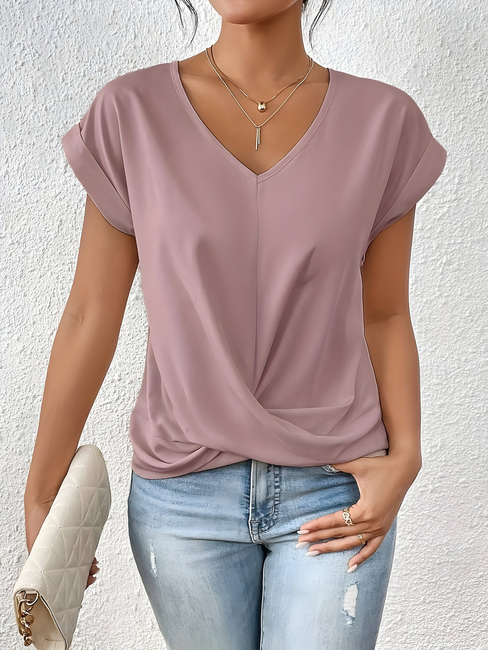 Velani Front-Knot Top with Modern Versatile Silhouette