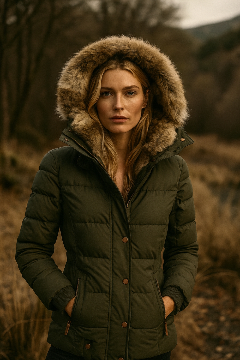 Annabeth Puffer Jacket with Hood