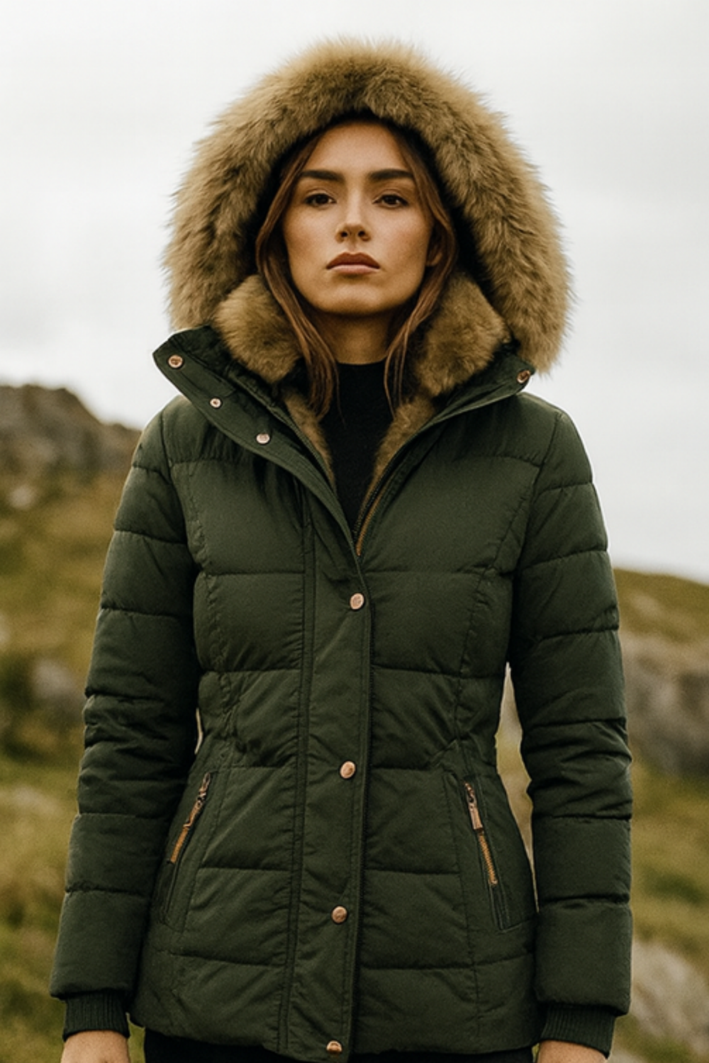 Annabeth Puffer Jacket with Hood