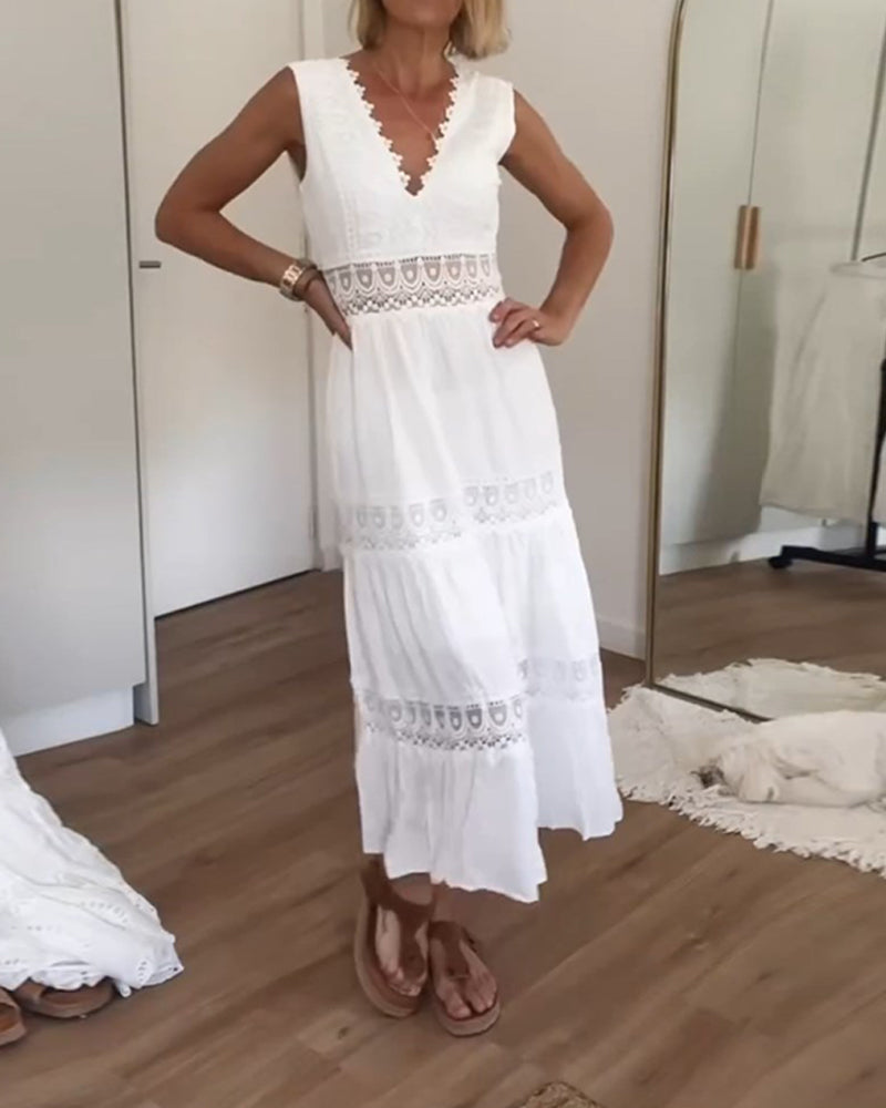 Kim Lace Boho Maxi Dress