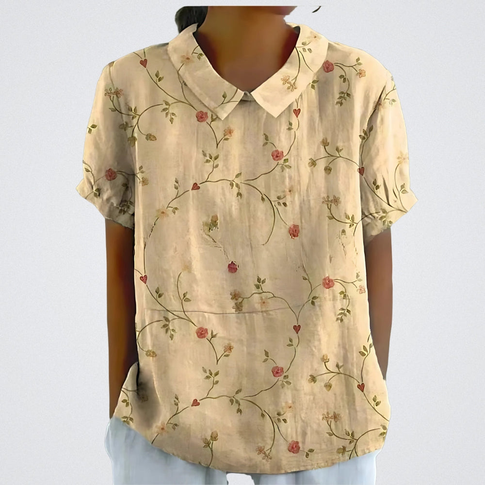 Sierra Floral Print Lightweight Blouse for Everyday Elegance