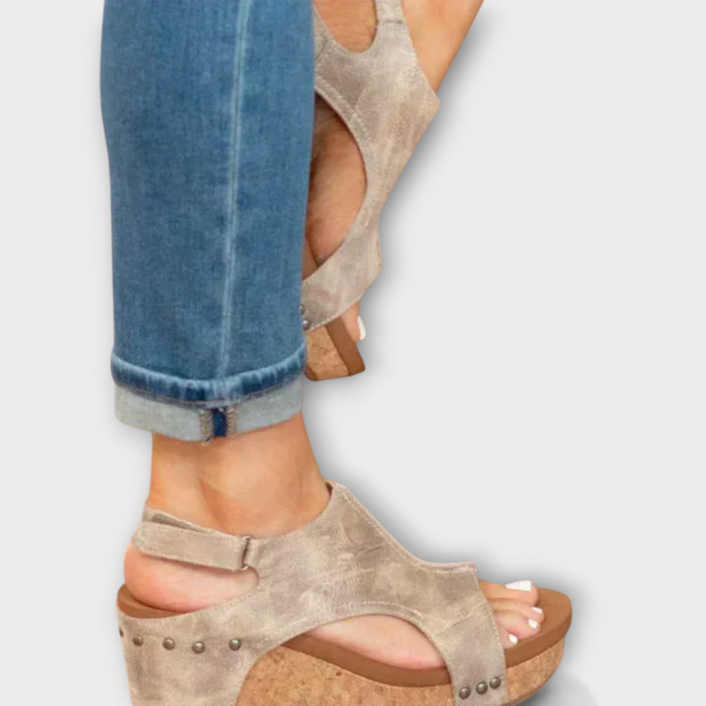 Vala Comfort Strappy Open-Toe Adjustable-Strap Sandals