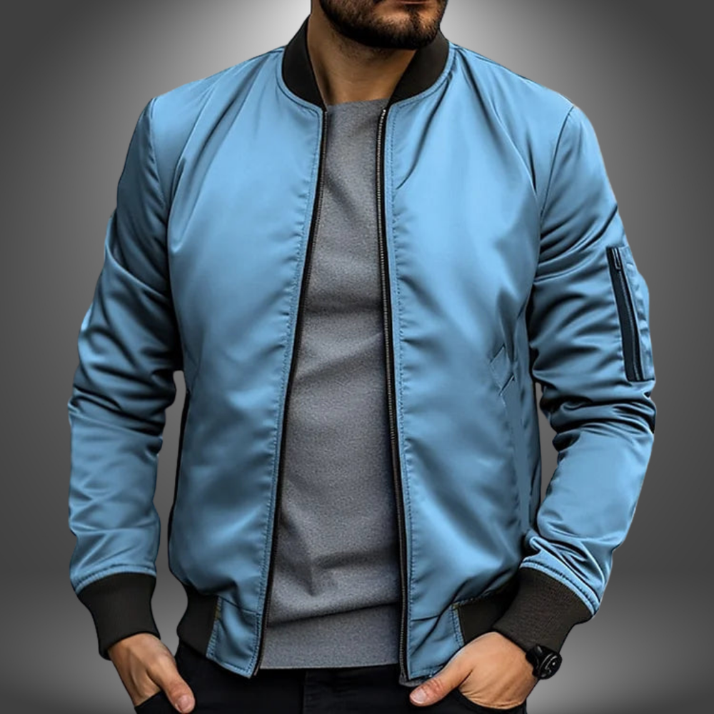 Jonas Hand-Stitched Casual Relaxed Polyester Jacket