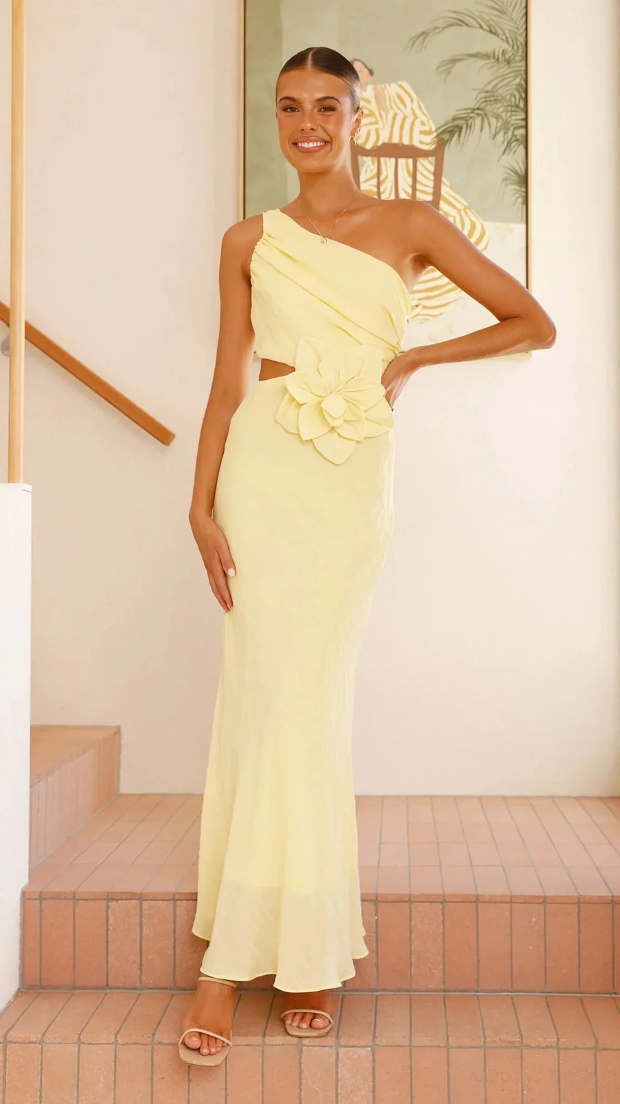Figurbetontes One-Shoulder-Maxikleid Maxi Dress