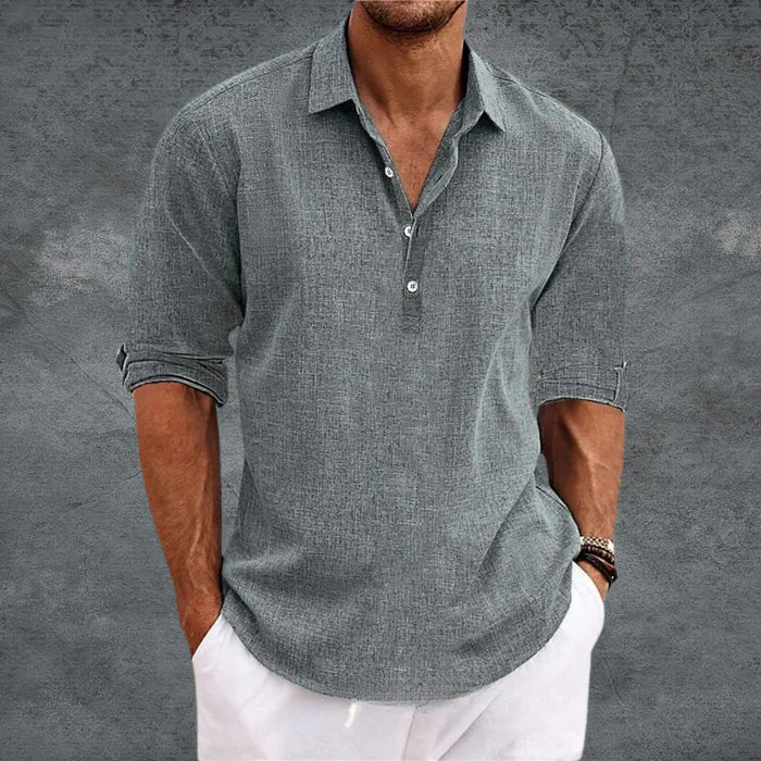 Emil Casual Everyday Button Shirt in Soft Cotton