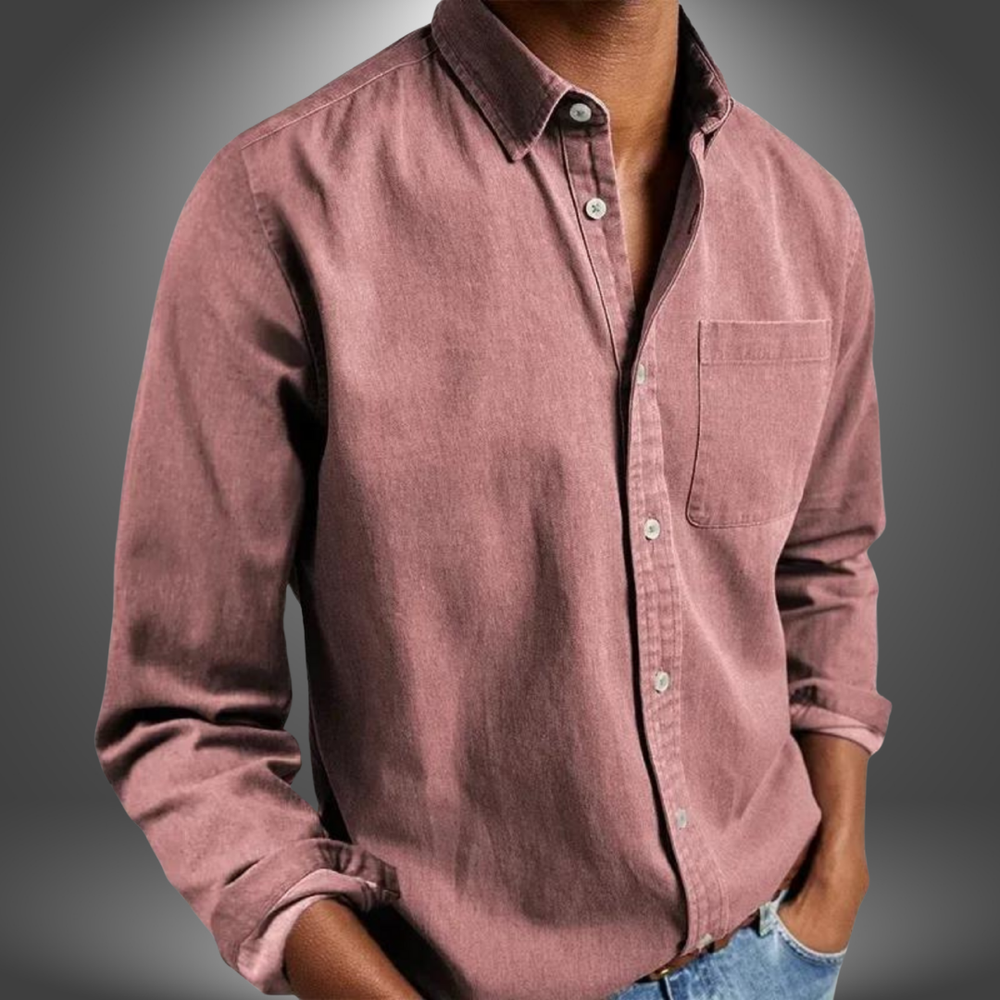 Nick Handcrafted Long-Sleeve Tailored Button-Down Shirt
