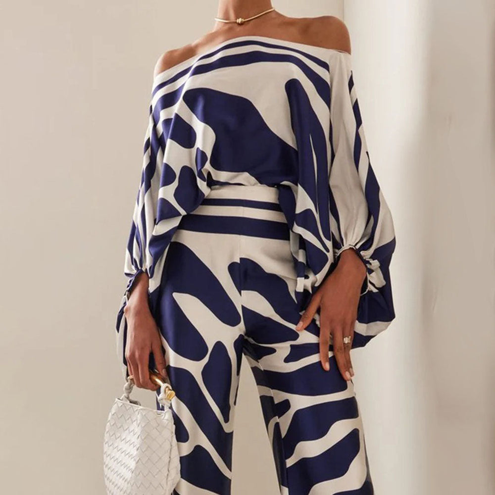 Melia One-Sleeve Wide-Leg