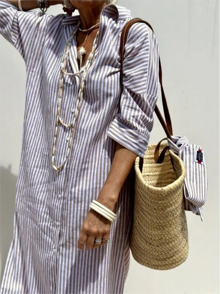 Géraldine Lightweight Striped Dress