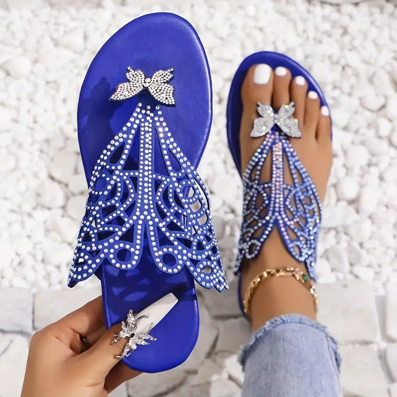Ellie Faux Leather Cushioned Comfort Slide Sandals